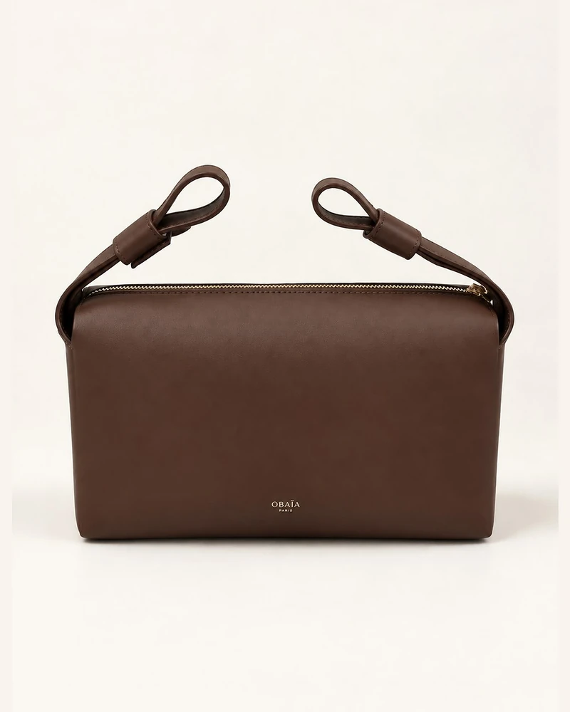 Sac MILA brun grainé
